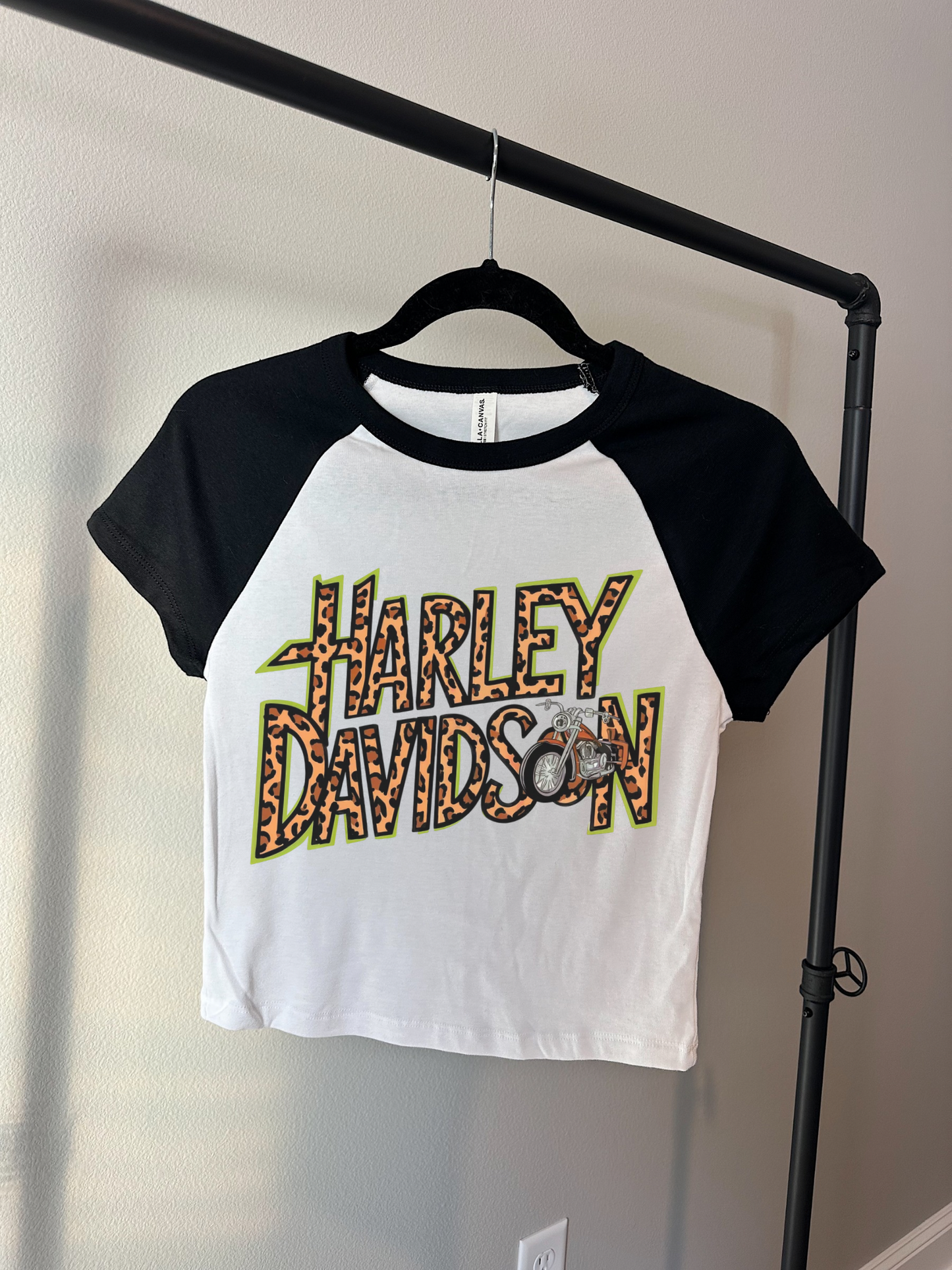 Leopard Harley Baby Tee