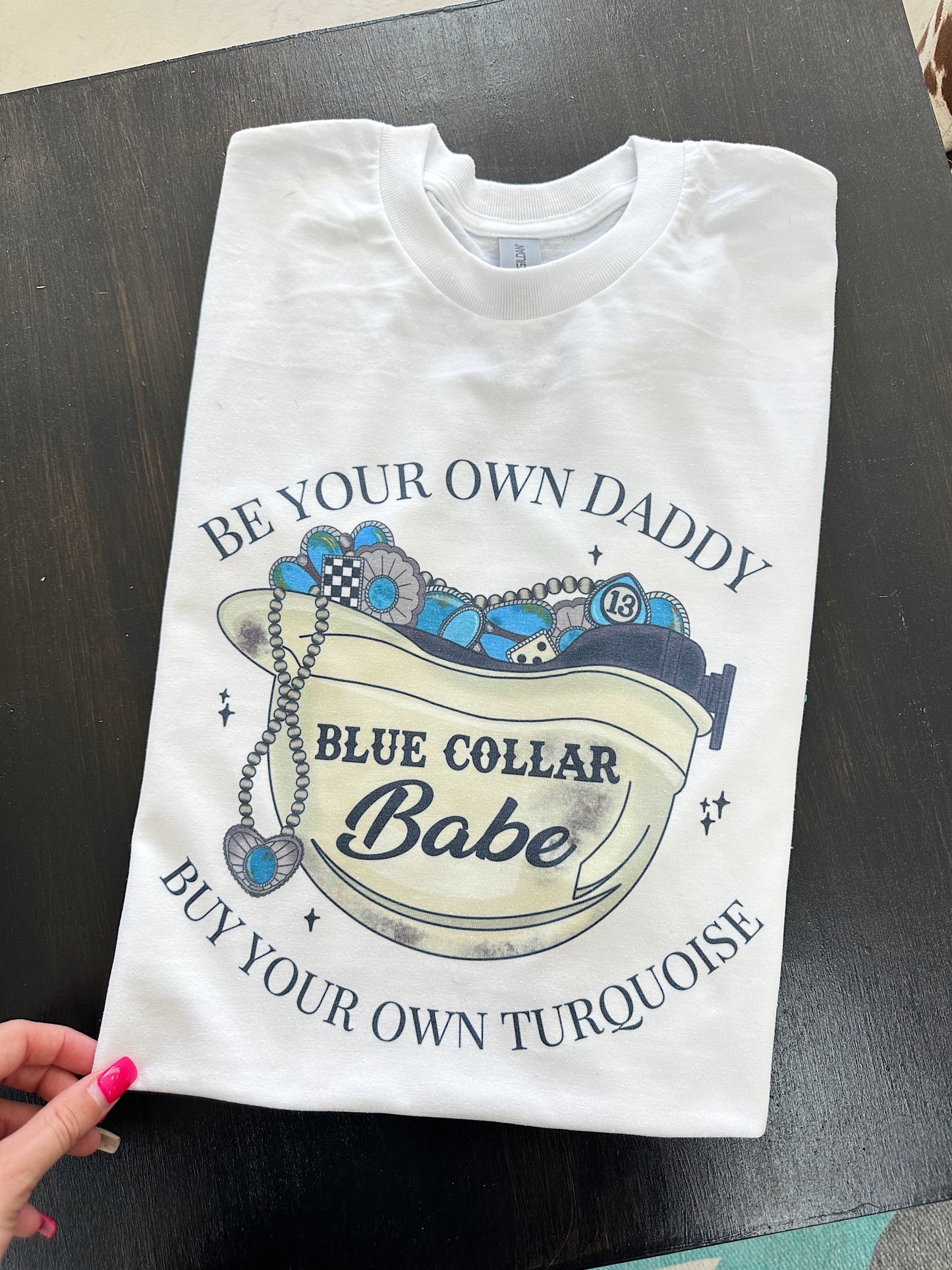 RTS Blue Collar Babe Tee Medium