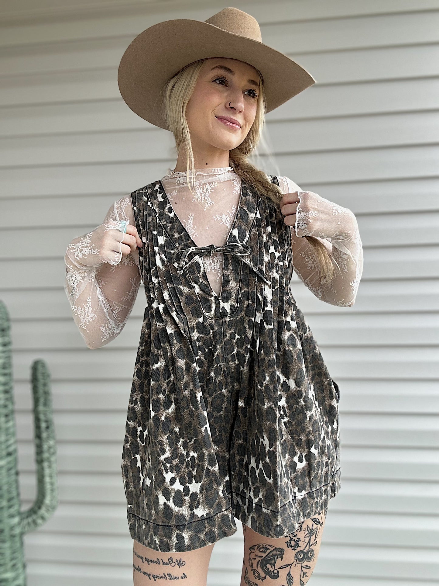 The Leopard Lola Romper