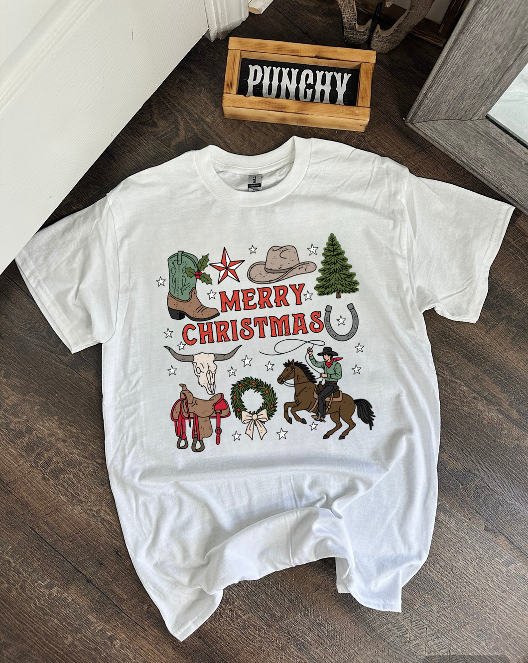 Wild West Christmas TEE or CREWNECK