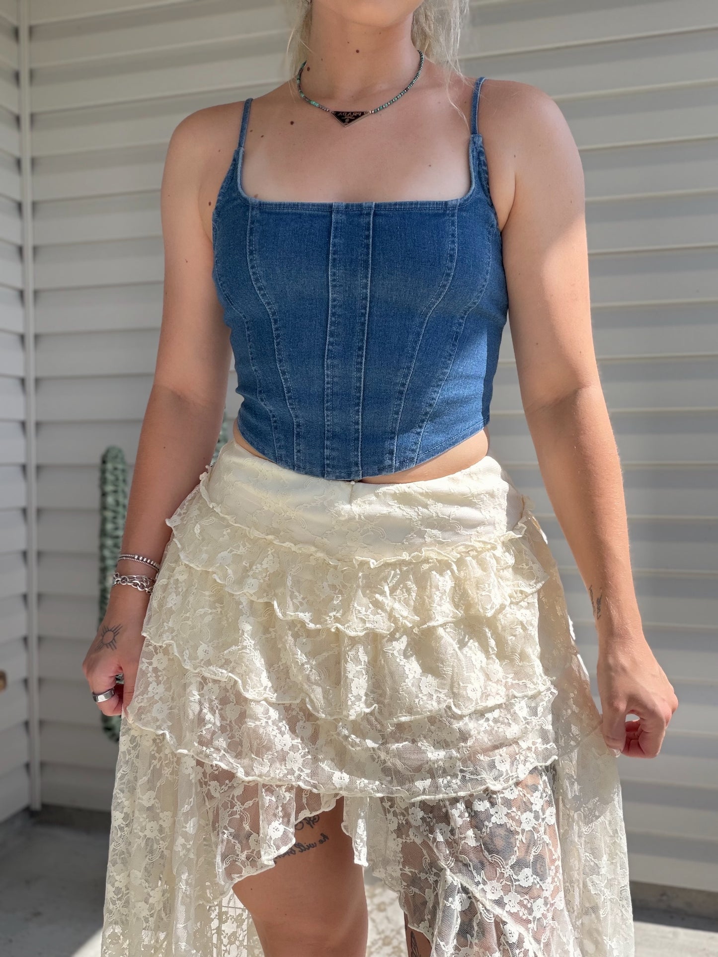 Dust & Lace High-Low Skirt