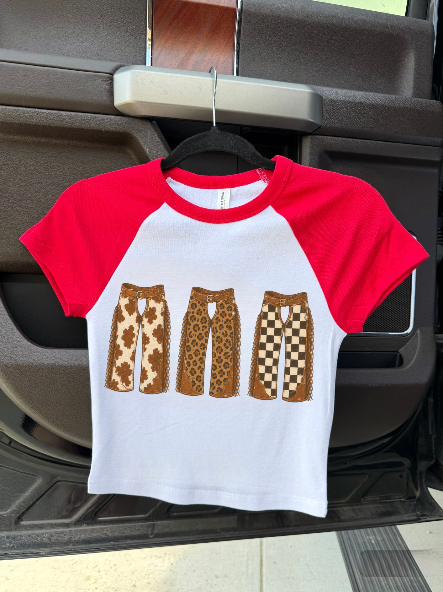 Triple Chaps Baby Tee