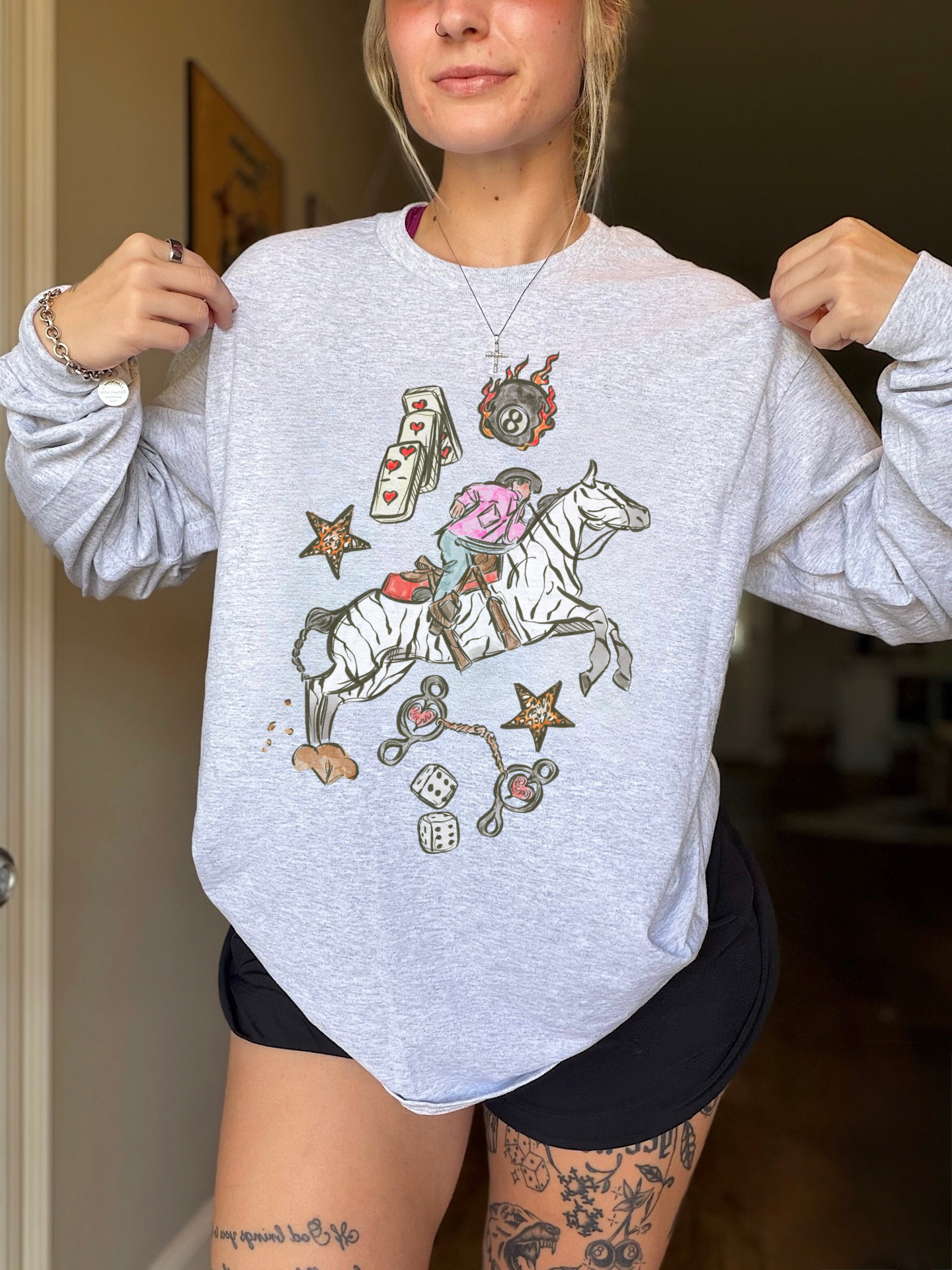 Wild Card Cowboy Long Sleeve Tee