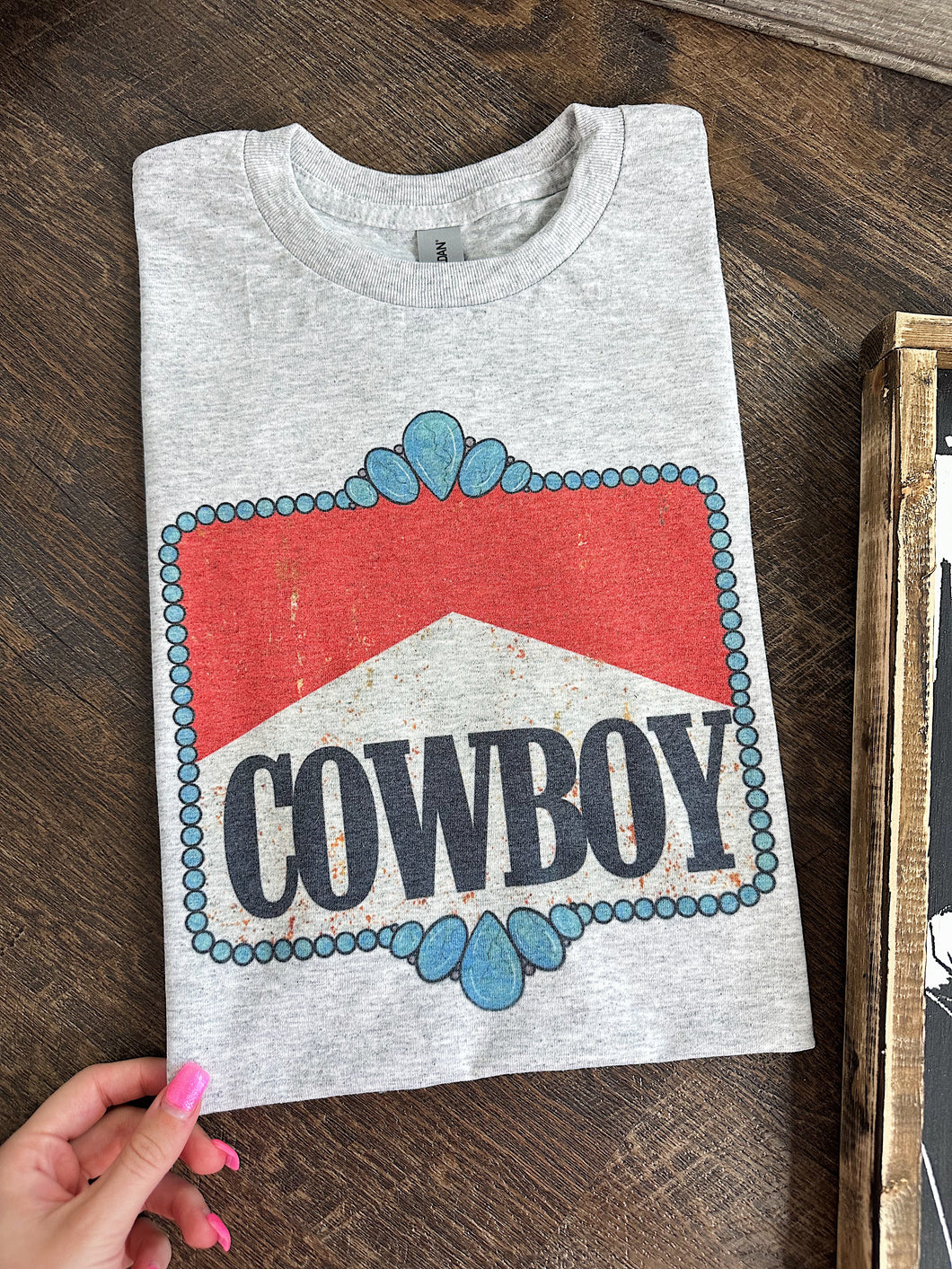 Cowboy TEE or CREWNECK