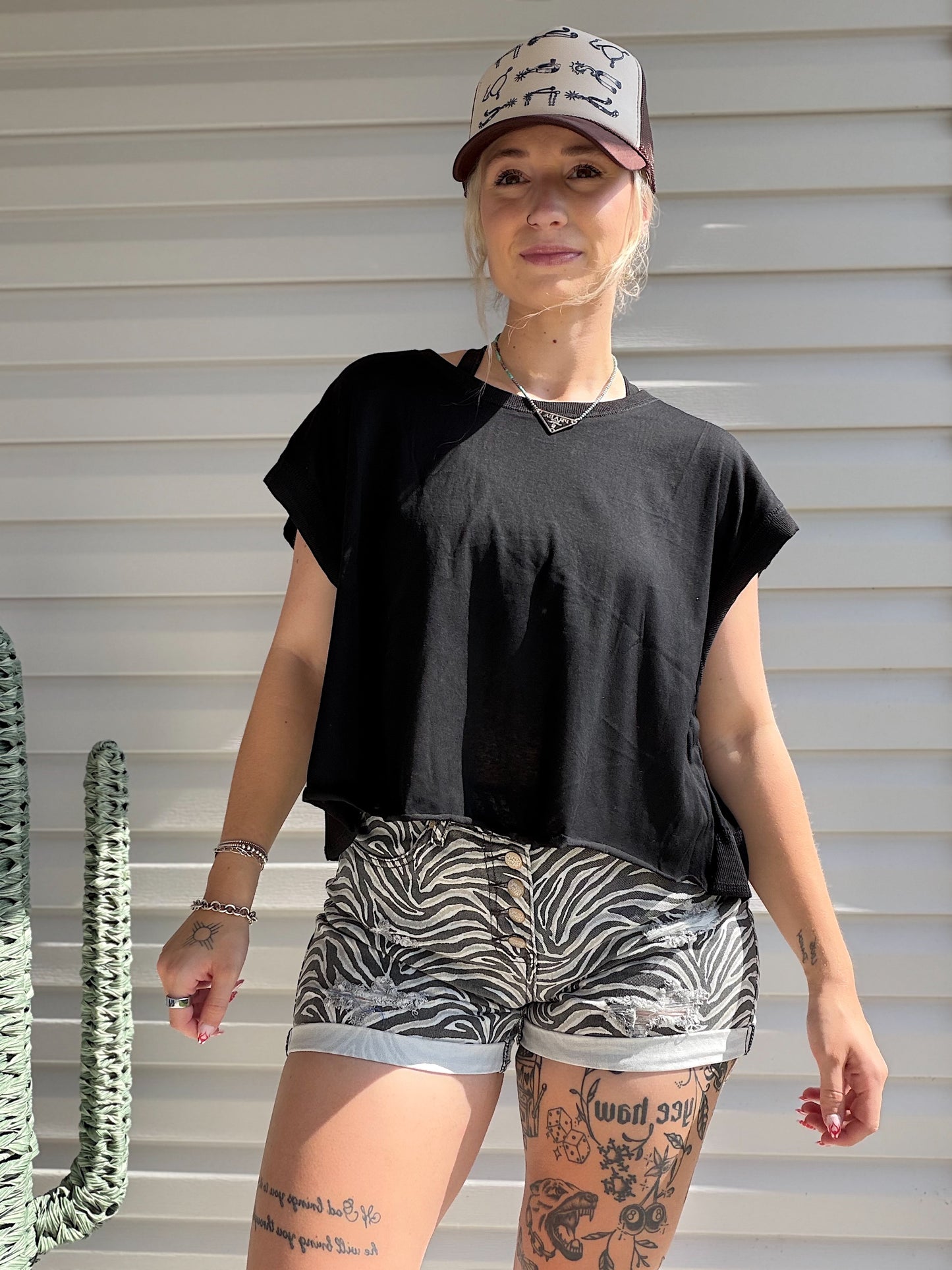 The Open Back Top (Black)