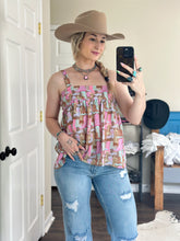 Load image into Gallery viewer, The Rodeo Ruffles Tank
