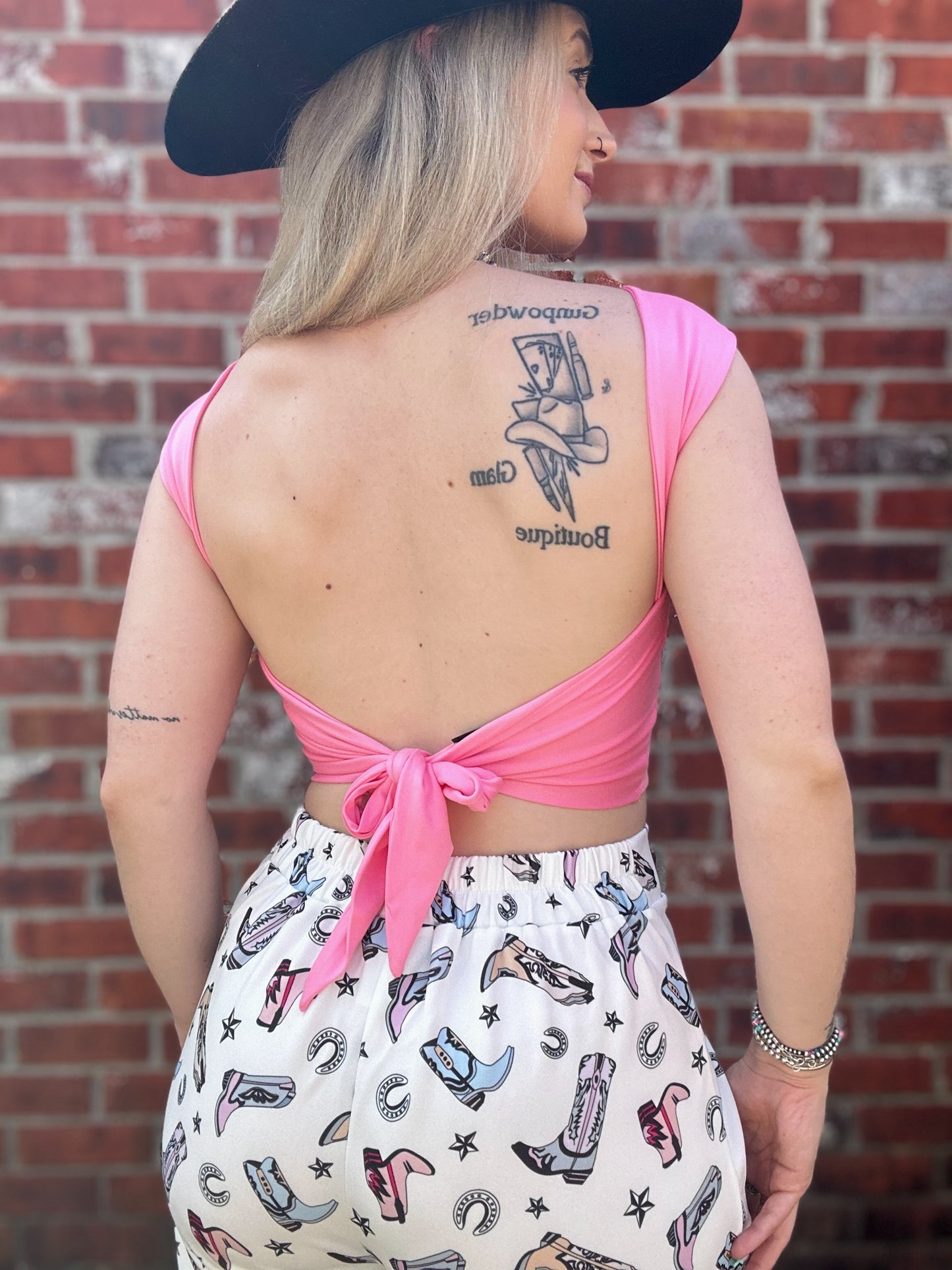 The Pretty In Pink Top (Open Back)