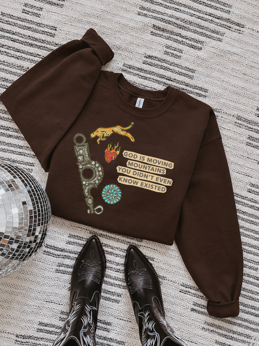 God Is Moving Mountains Crewneck