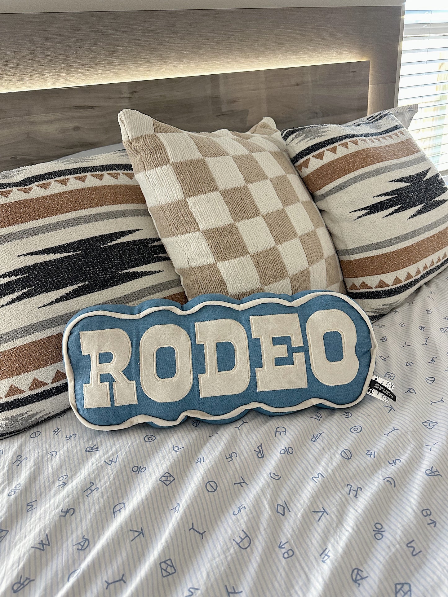 Rodeo Throw Pillow (Denim)