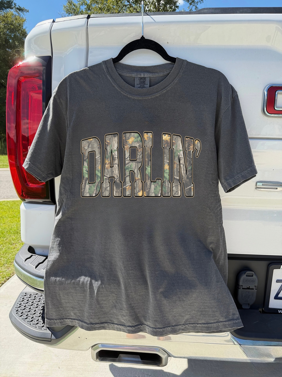 Camo Darlin’ COMFORT COLORS TEE
