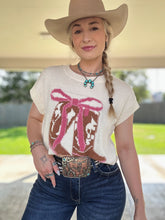 Load image into Gallery viewer, Boots &amp; Bows Sleeveless Sweater
