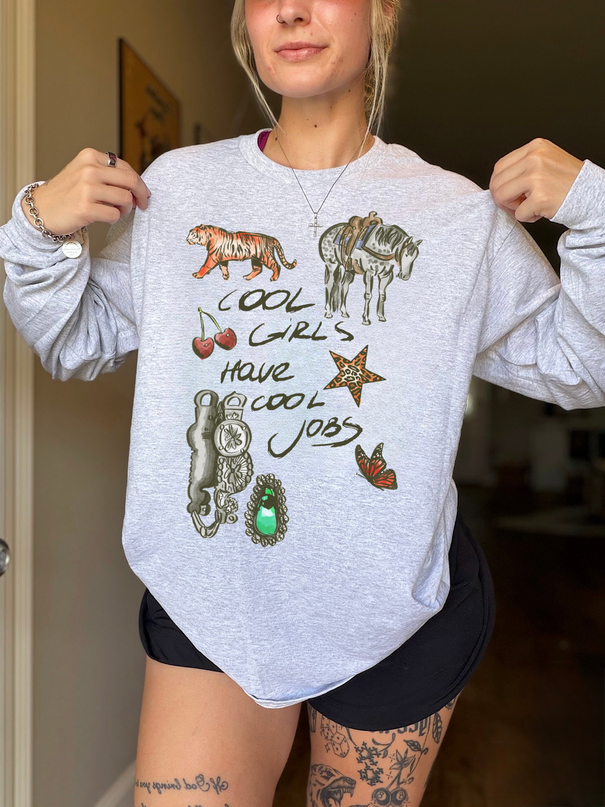 Cool Girls, Cool Jobs Long Sleeve Tee