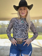 Load image into Gallery viewer, Cowgirl Safari Mesh Top
