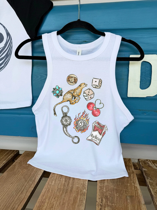 Roll The Dice Cropped Tank