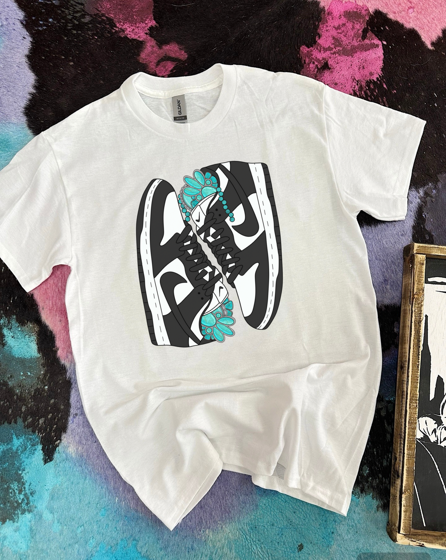 Western Dunks Tee or Crewneck