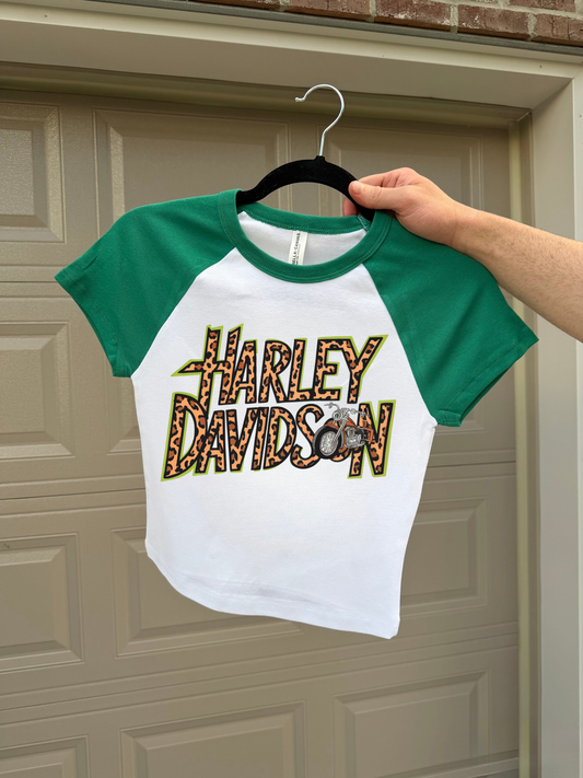Leopard Harley Baby Tee