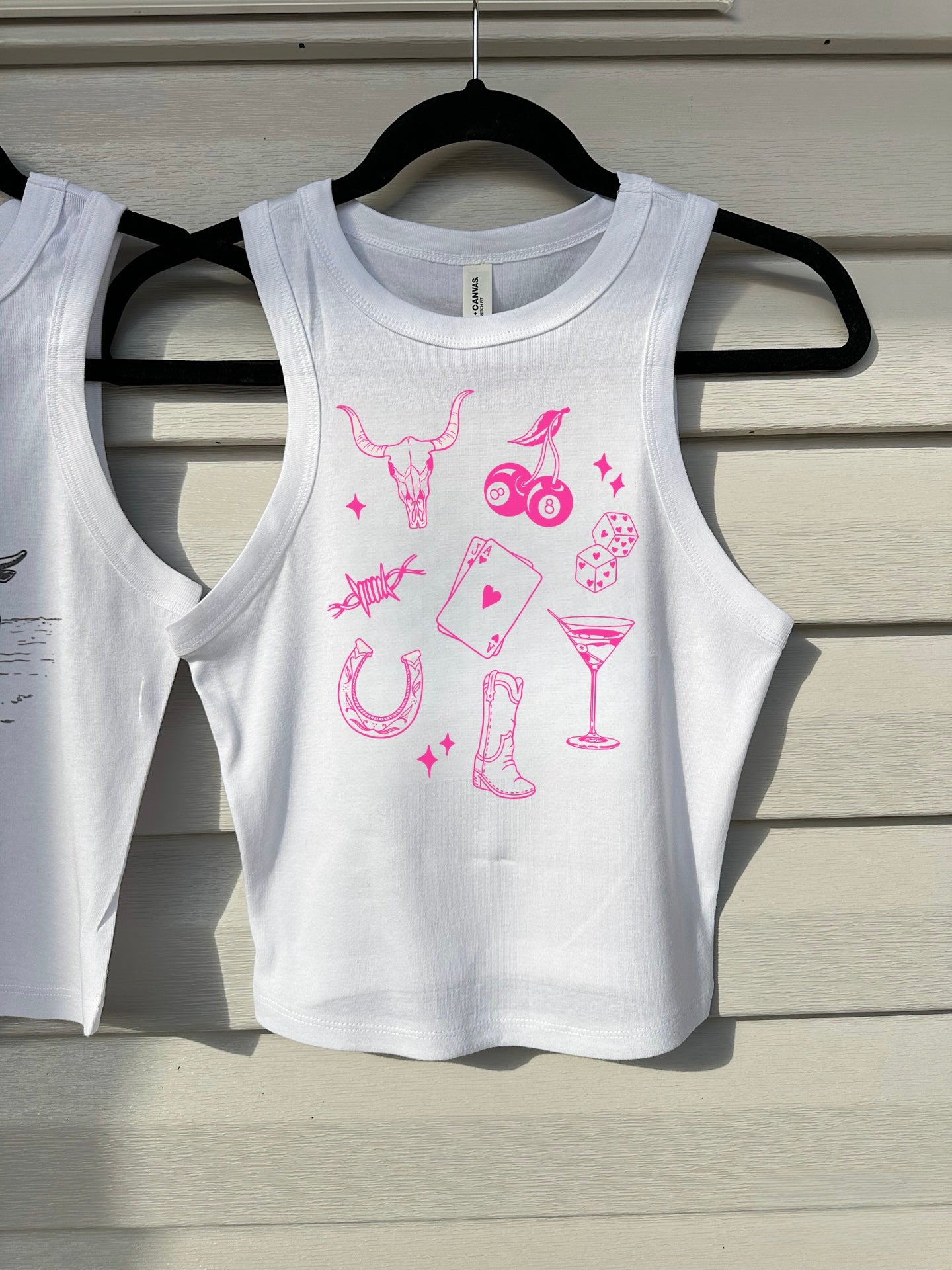 Western Martini Cropped Tank