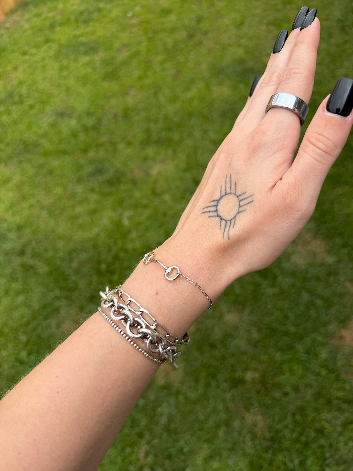Snaffle Bit Bracelet (Sterling Silver)