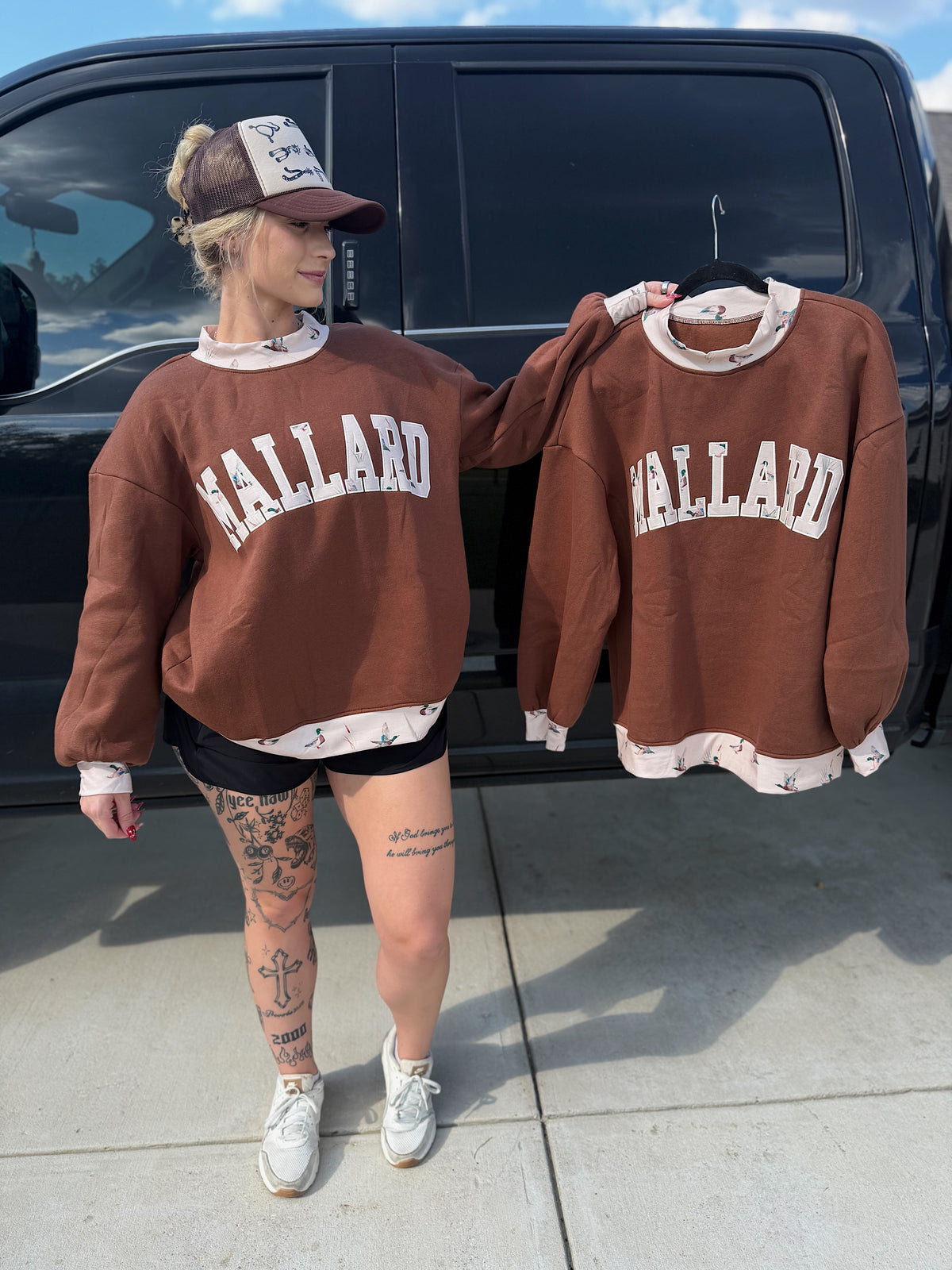 Mallard Mock Neck Sweatshirt
