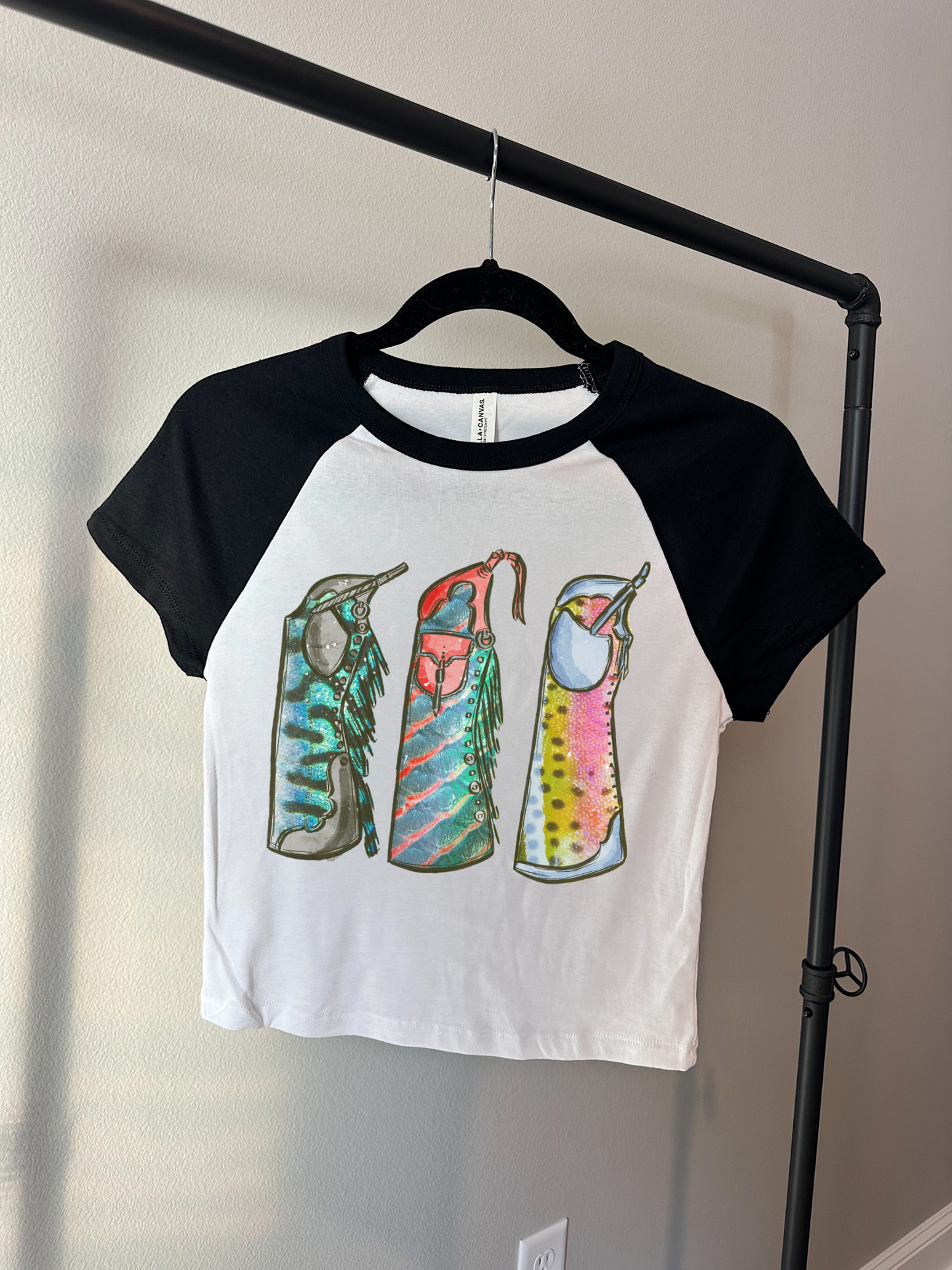 Fishie Print Chaps Baby Tee