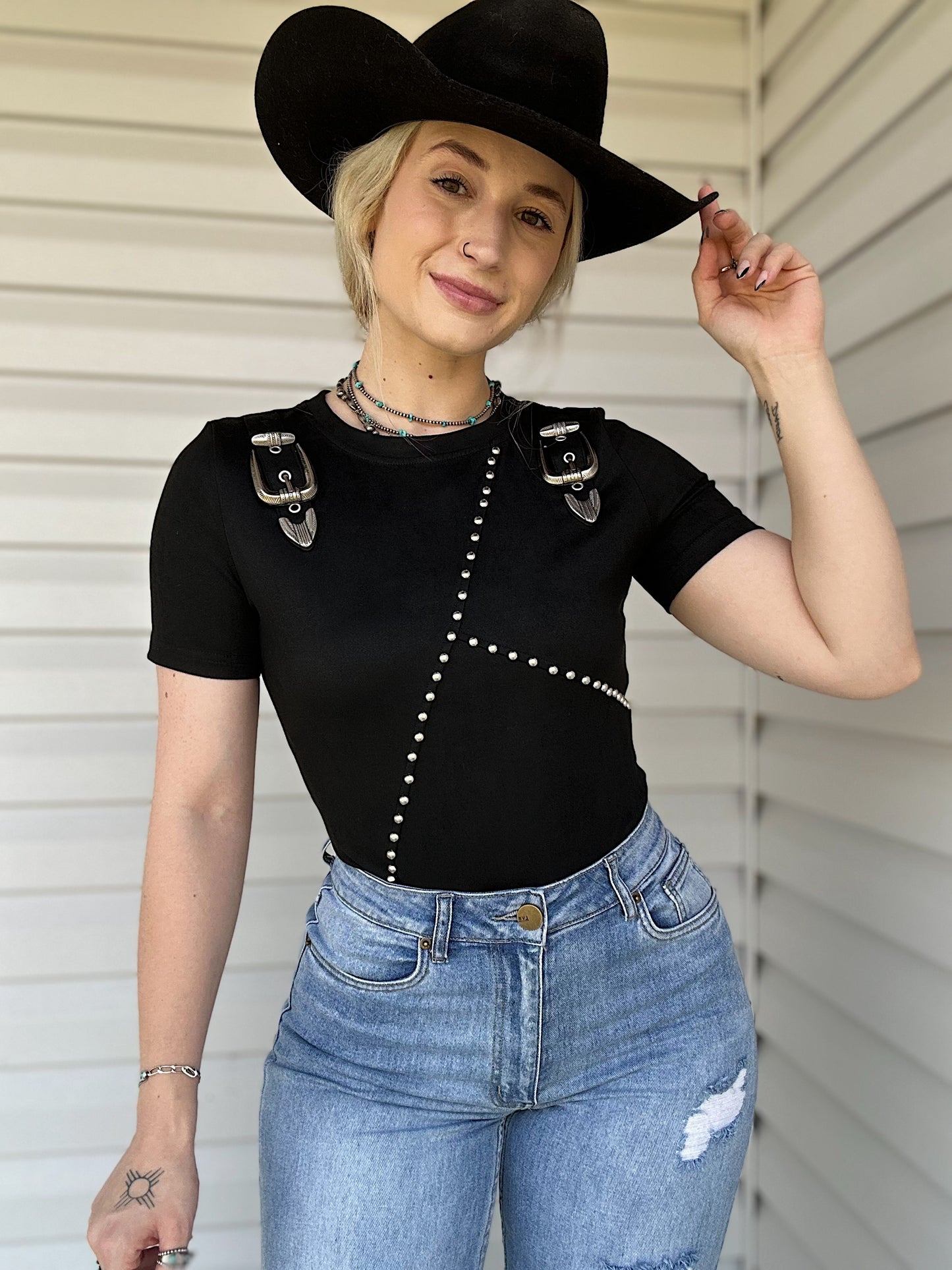 Western Buckle Bodysuit