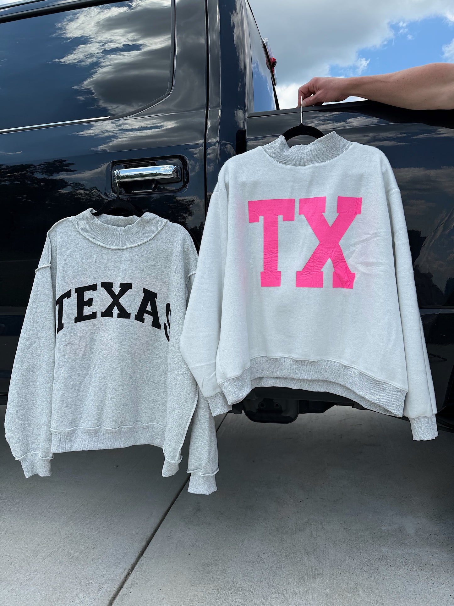 Texas Reversible Mock Neck Sweatshirt