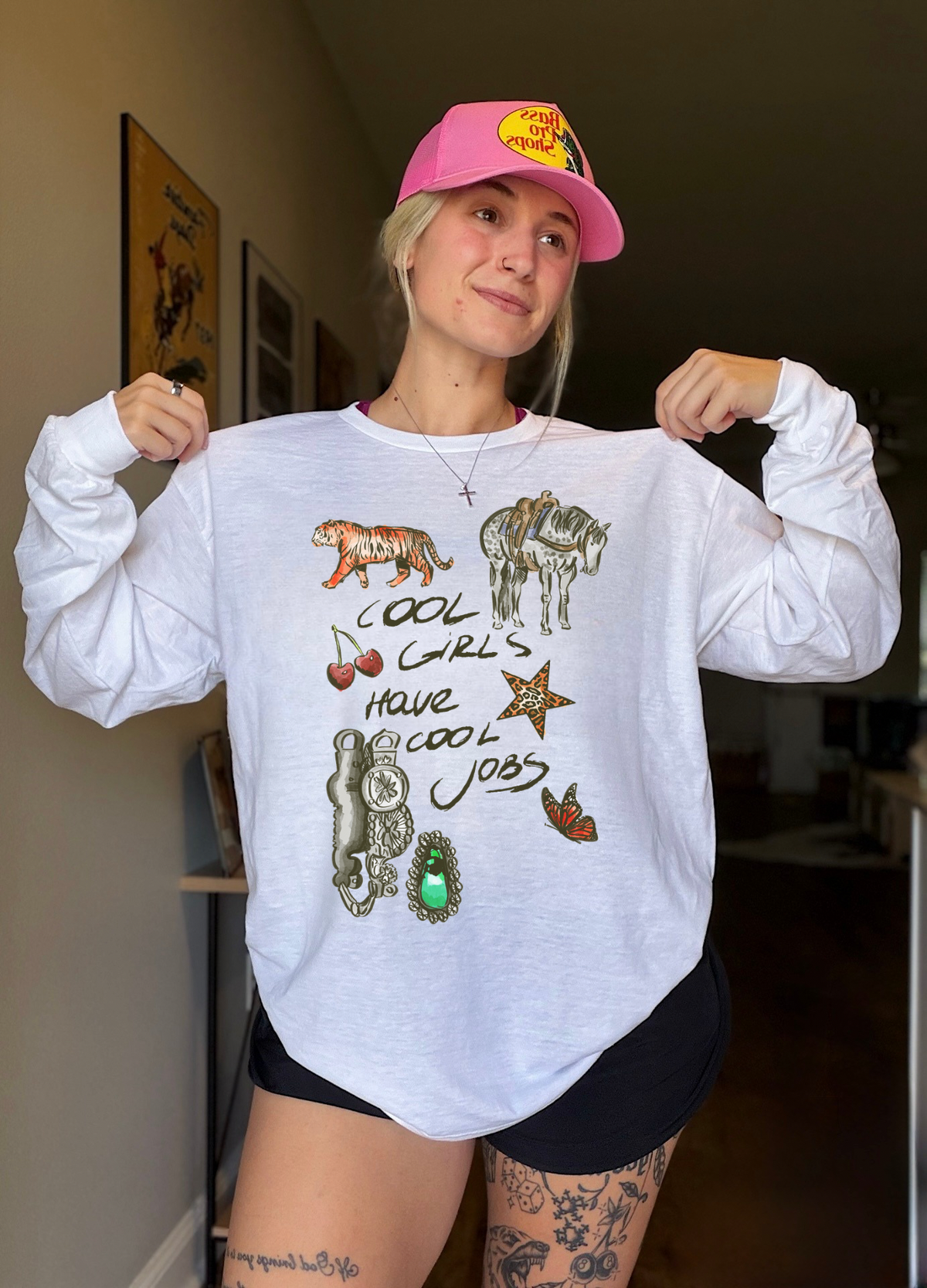 Cool Girls, Cool Jobs Long Sleeve Tee
