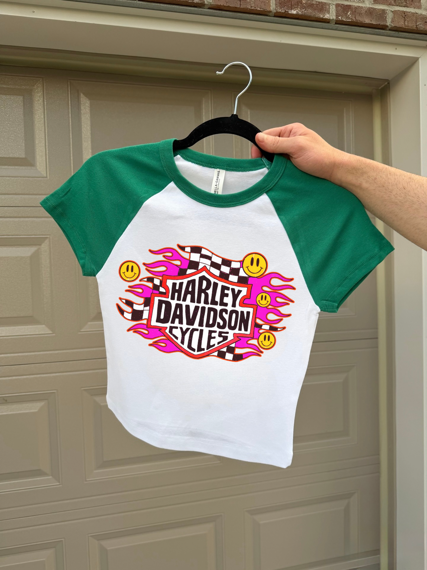 Smiley Face Harley Baby Tee