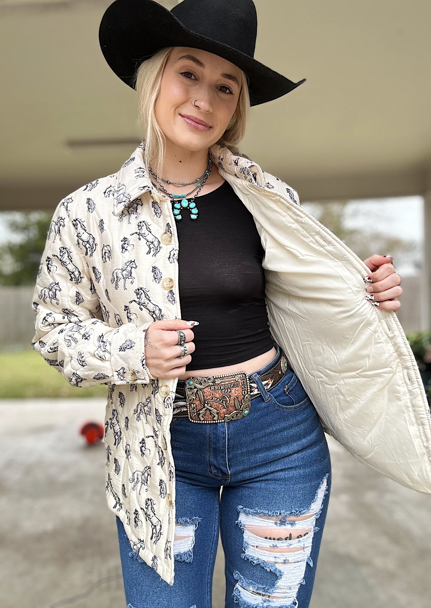 Quilted Pony Jacket