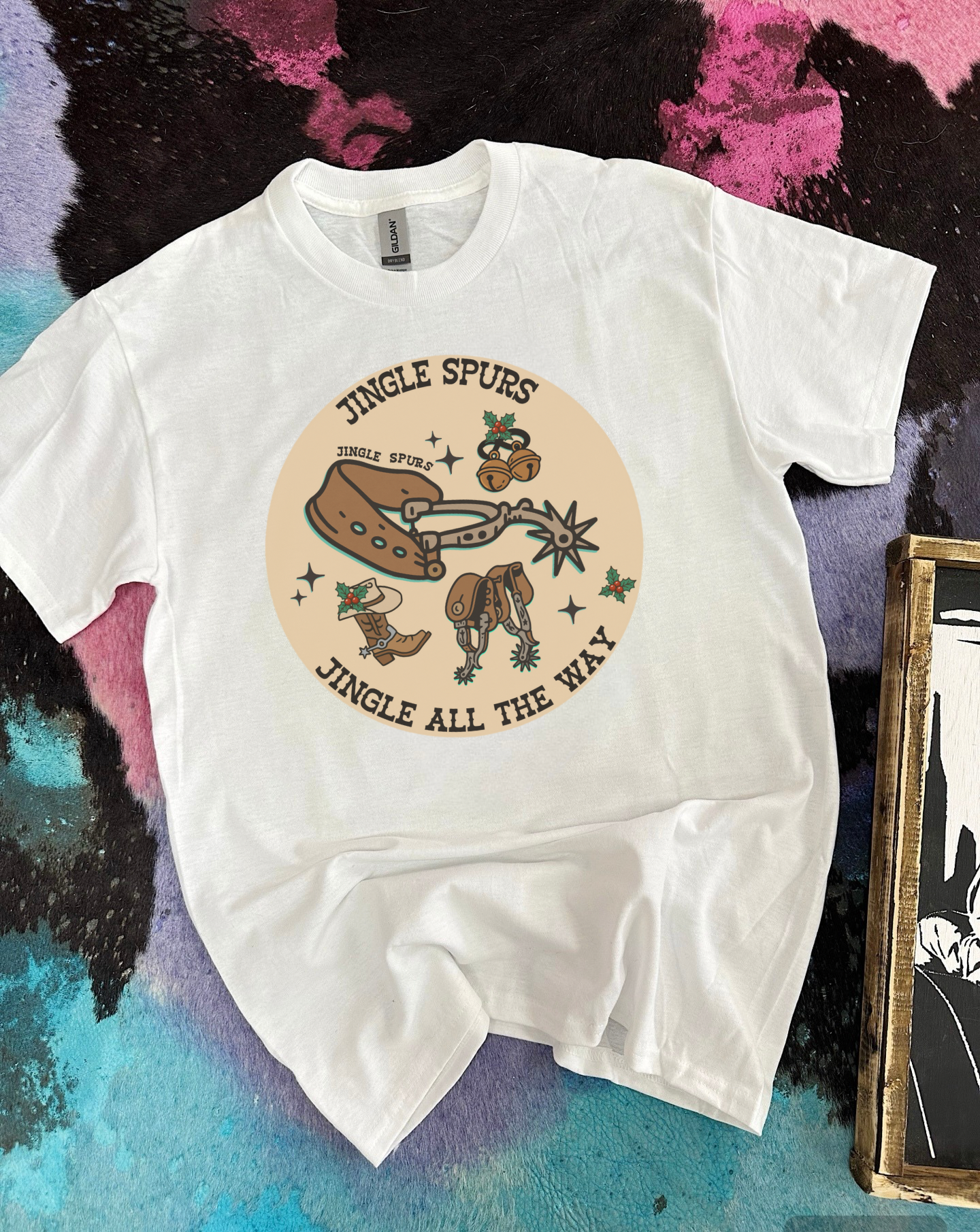 Jingle Spurs Tee or Crewneck