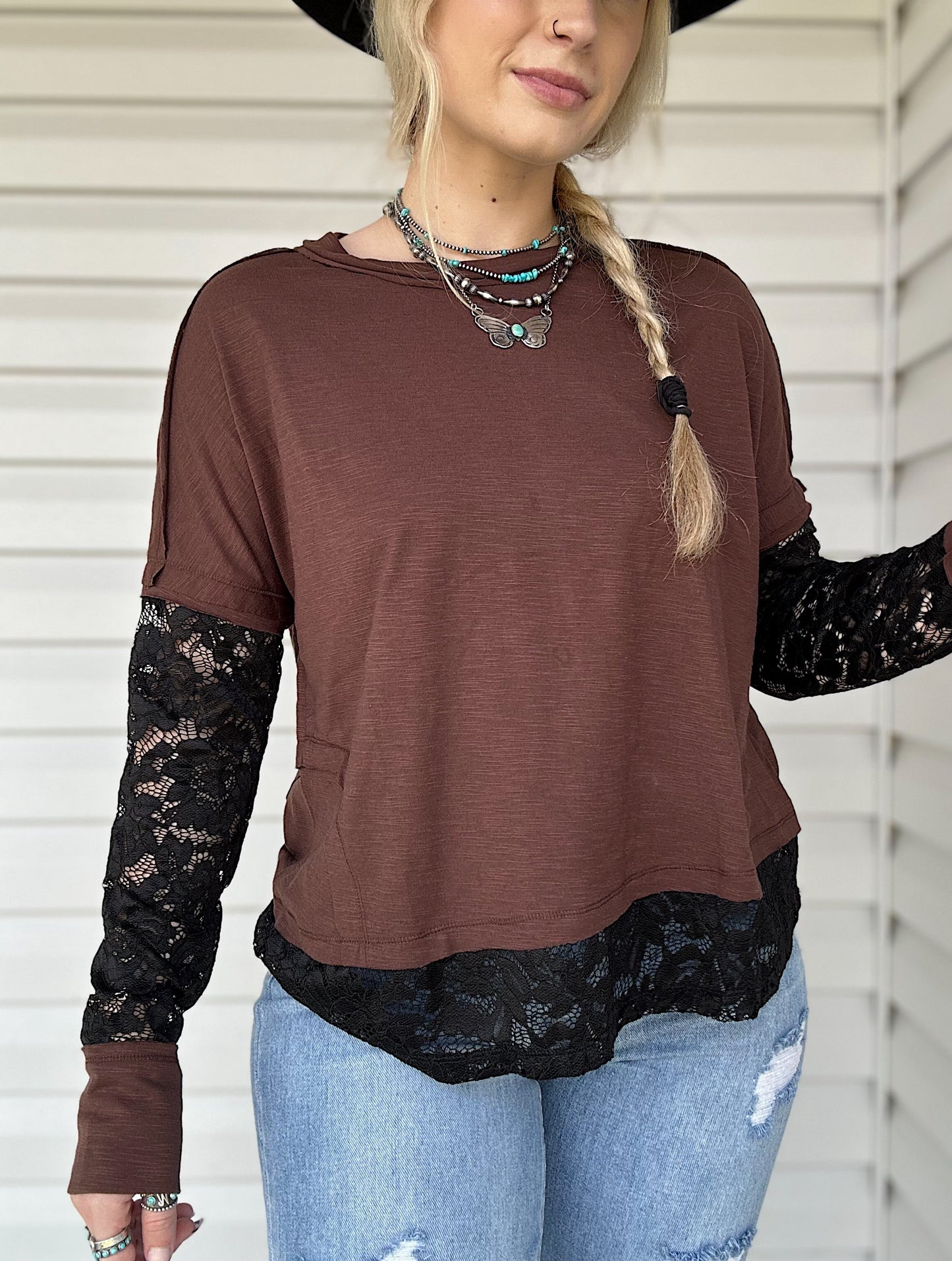 Lace Layered Long Sleeve