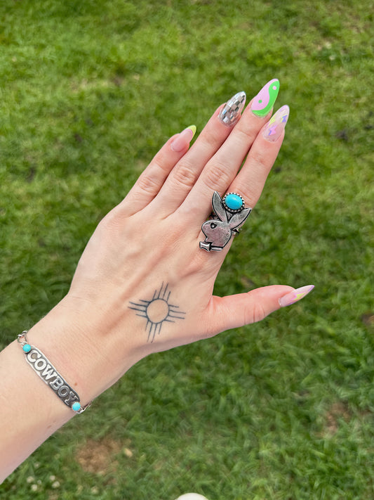 Turquoise Bunny Ring