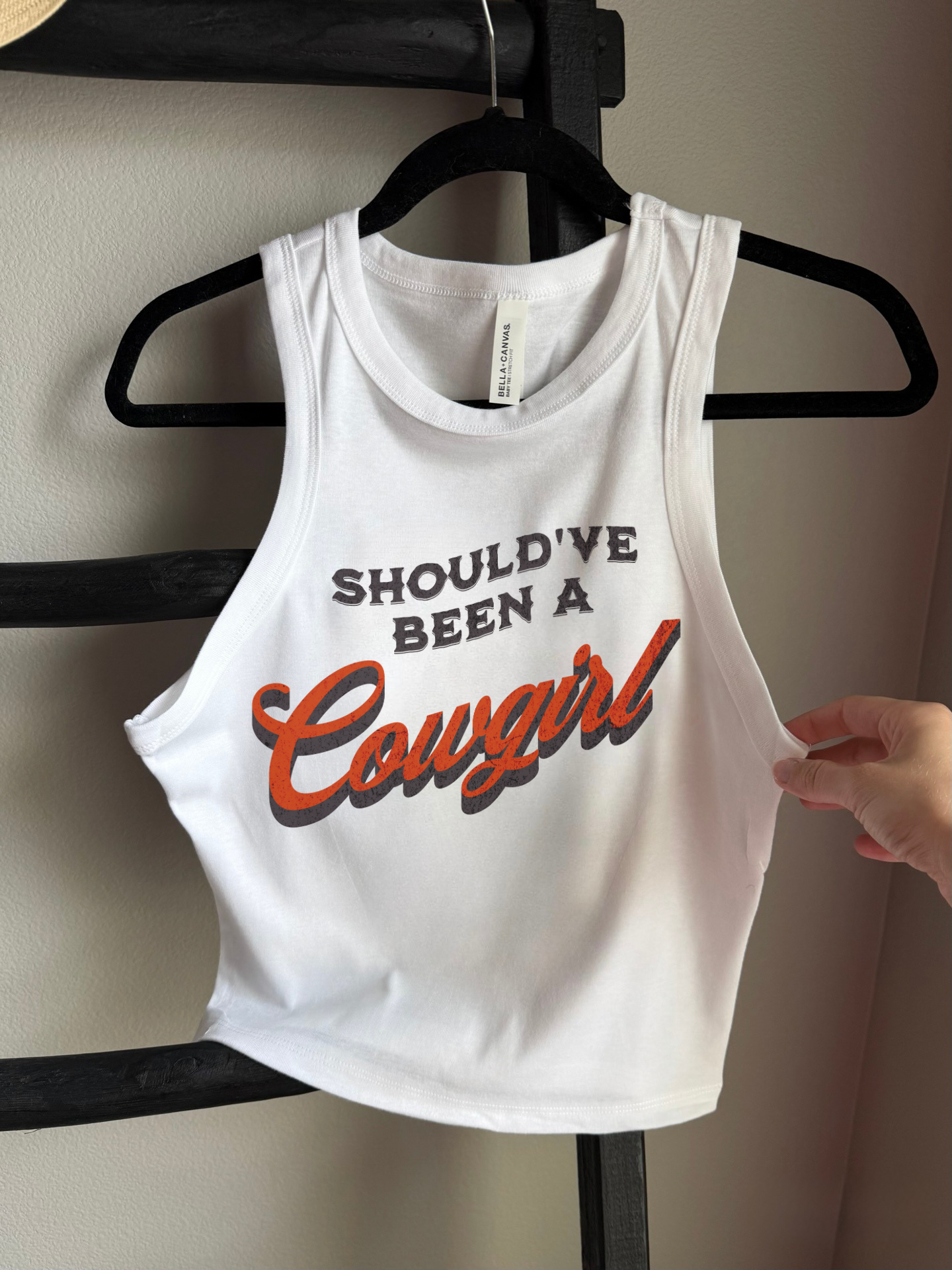 Should’ve Been A Cowgirl Cropped Tank