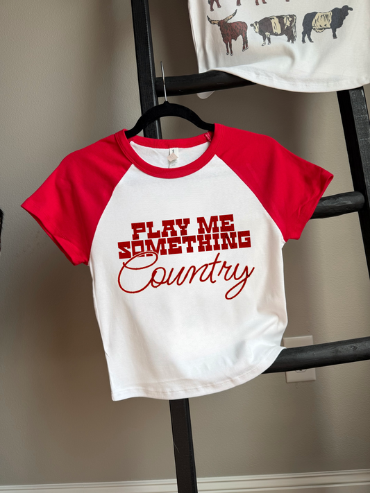 Play Me Something Country Baby Tee