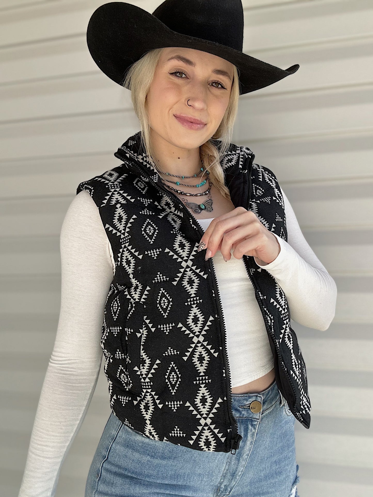 The Aztec Puffer Vest