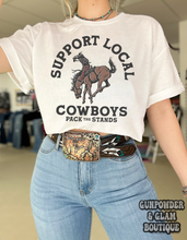 Load image into Gallery viewer, Support Local Cowboys TEE or CREW
