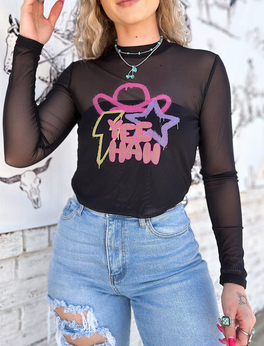 The YeeHaw Mesh Top