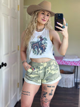 Load image into Gallery viewer, Camo Cuffed Shorts
