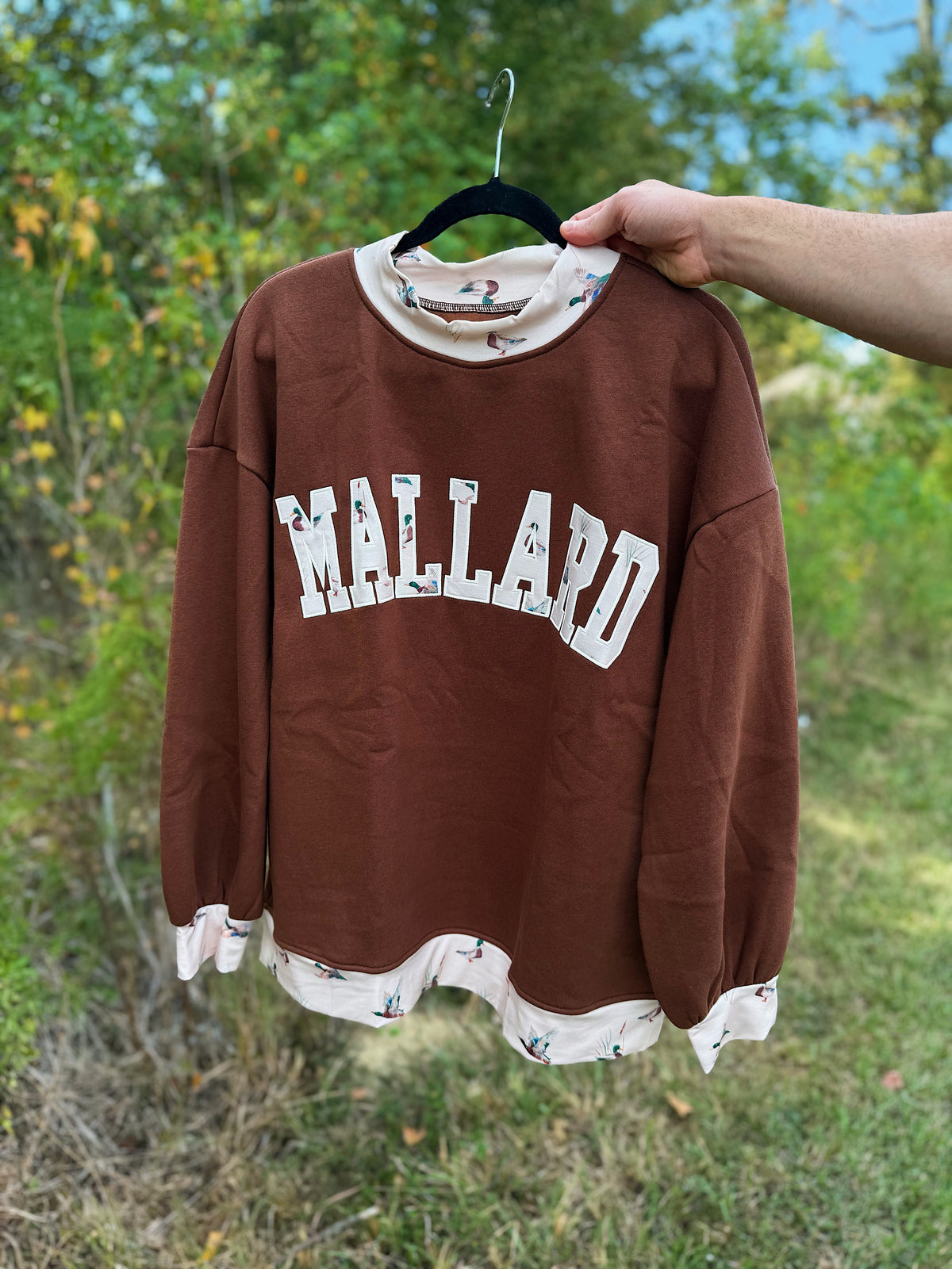 Mallard Mock Neck Sweatshirt