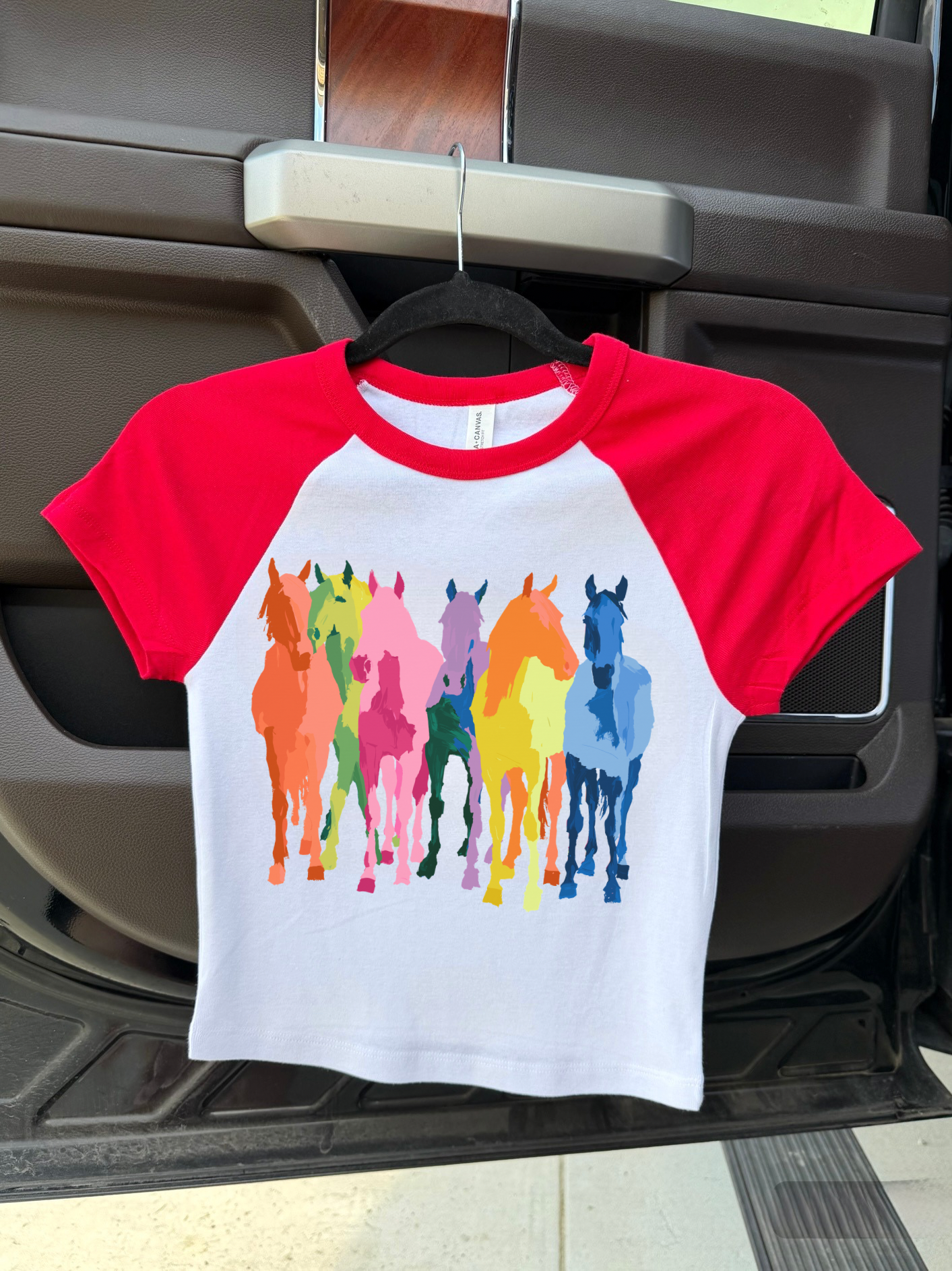 Neon Horses Baby Tee