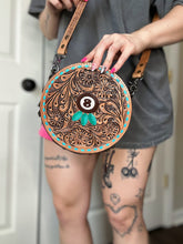 Load image into Gallery viewer, Tooled Leather 8 Ball Purse
