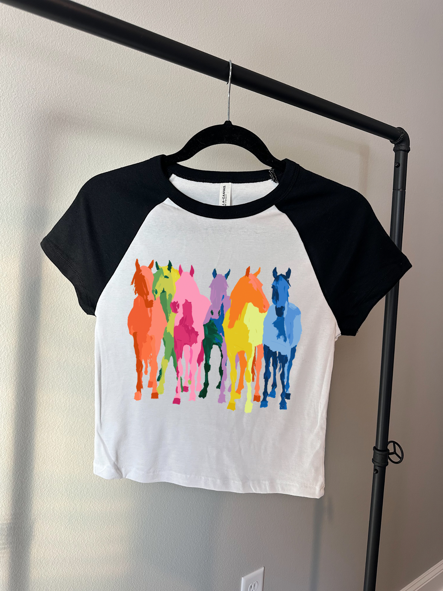 Neon Horses Baby Tee