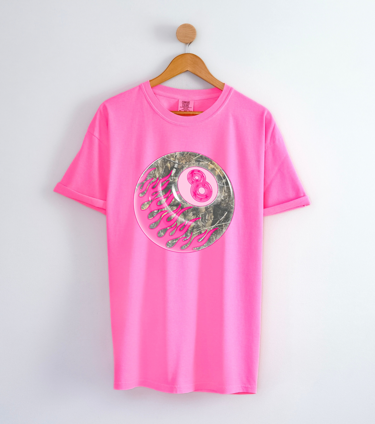 Camo 8 Ball COMFORT COLORS TEE