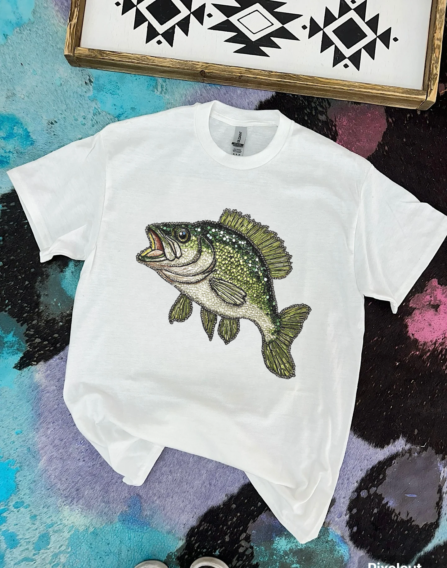 Rhinestone Bass TEE or CREWNECK