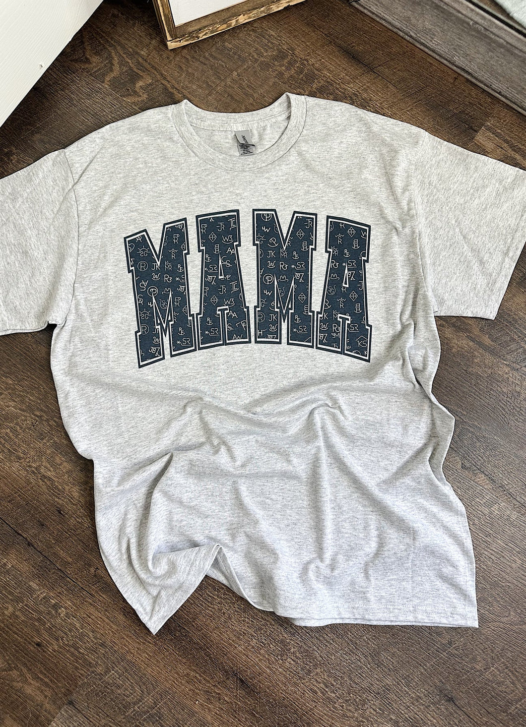 RTS Cattle Brand Mama Tee Large