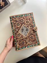 Load image into Gallery viewer, Tooled Leather Bible Cover (Style 9)

