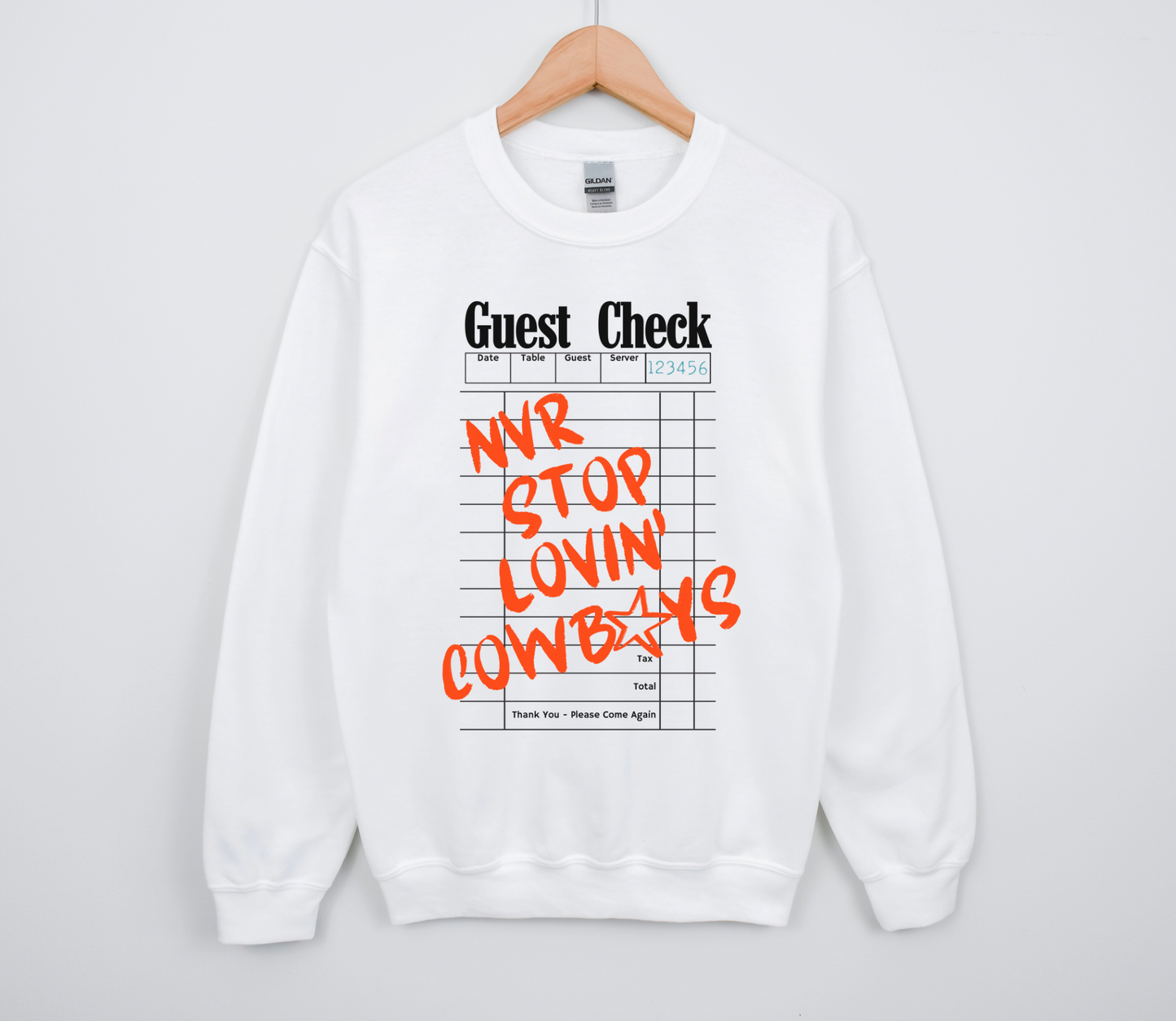 Nvr Stop Lovin’ Cowboys TEE or CREWNECK