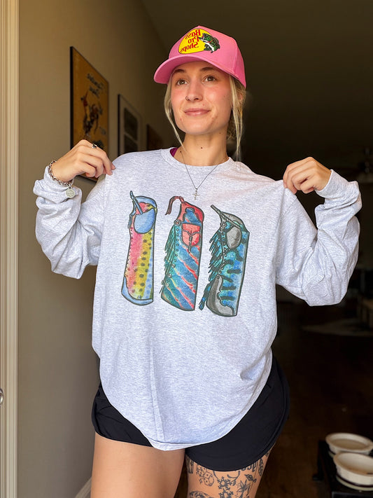 Fishie Print Chaps Long Sleeve Tee