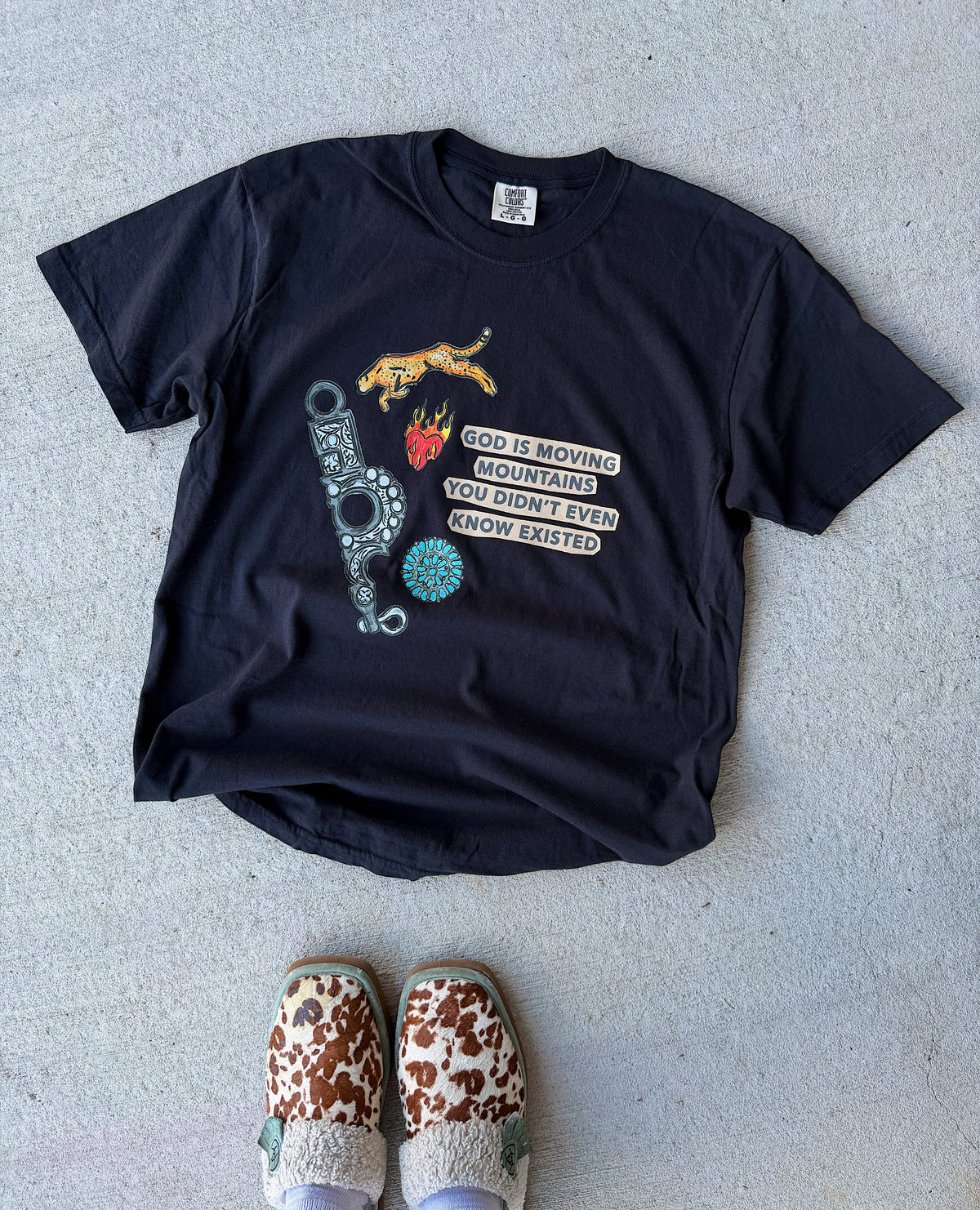 God Is Moving Mountains COMFORT COLORS TEE