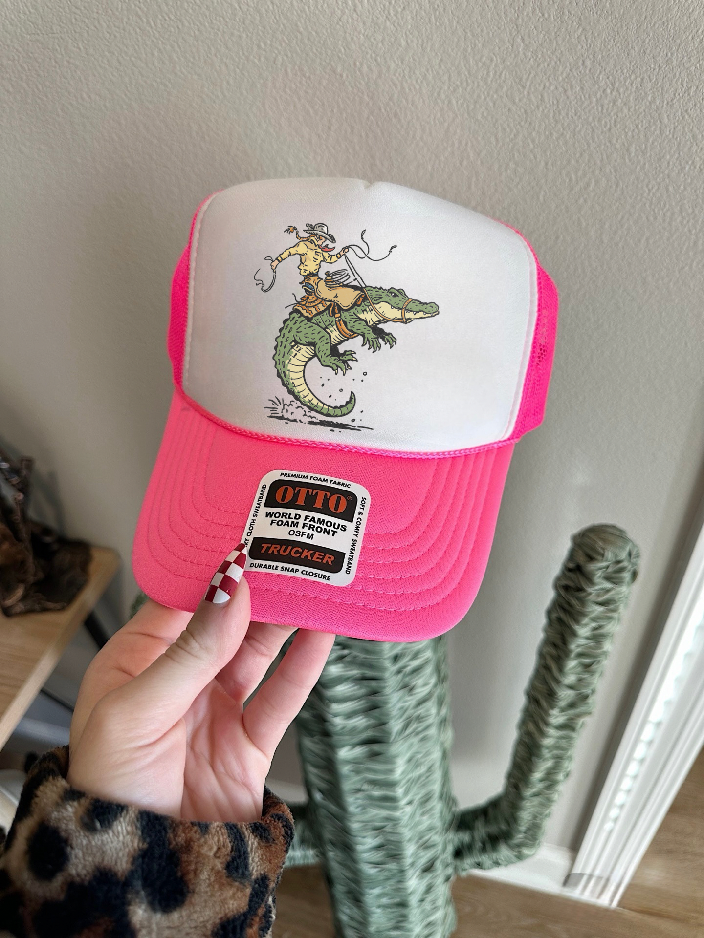 Alligator Cowboy Trucker Hat (Multiple Color Options)